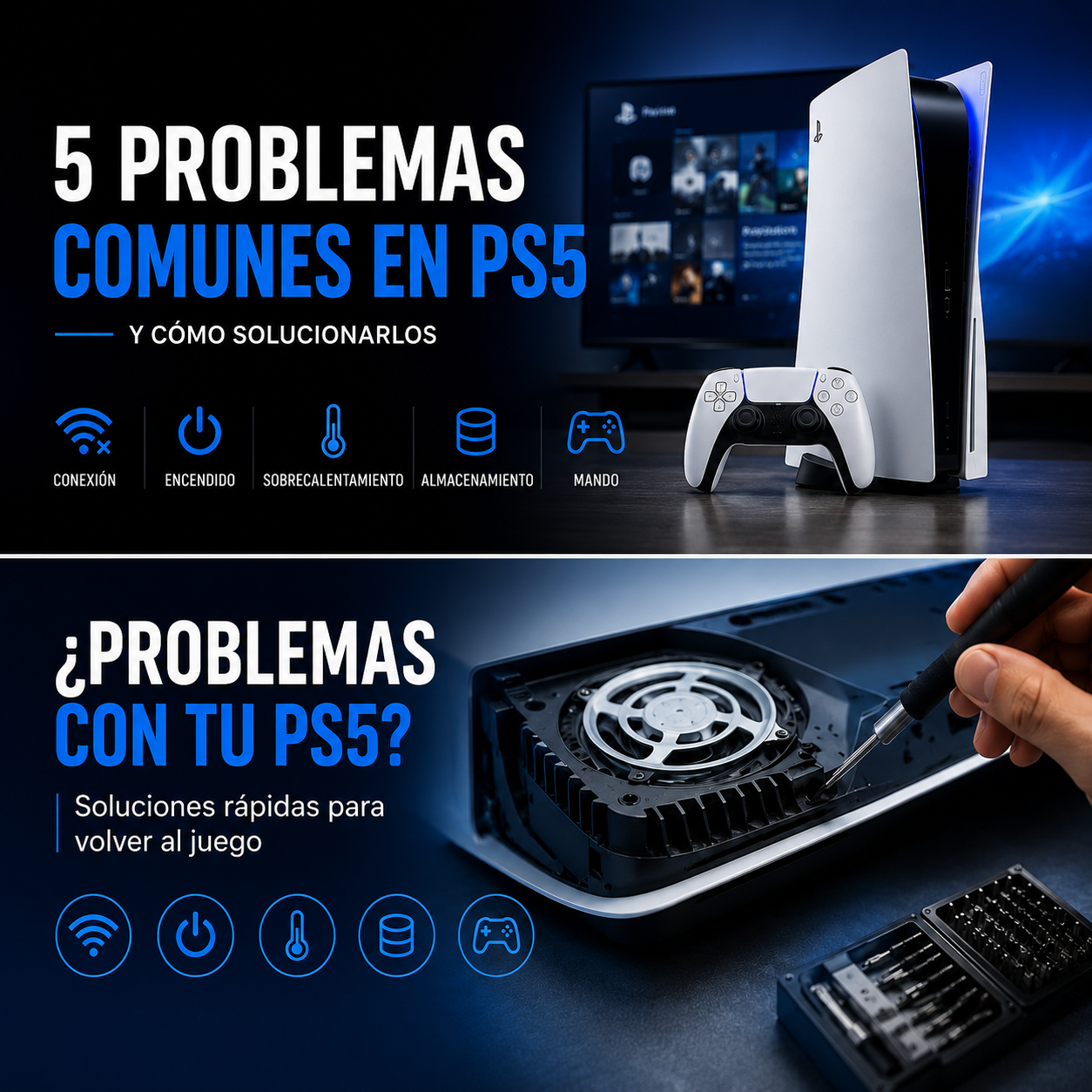 5 problemas comunes de la PS5